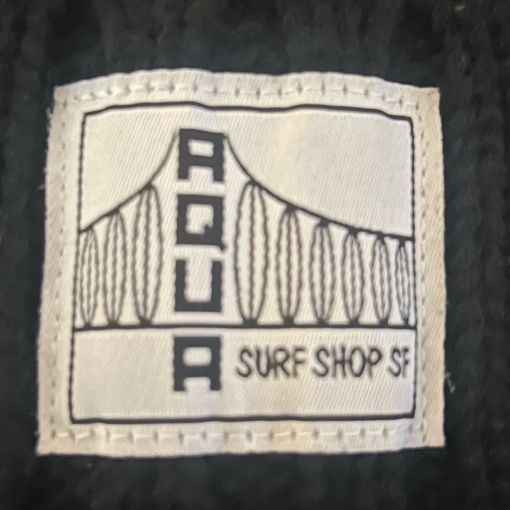 Black Aqua Surf Shop SF beanie
